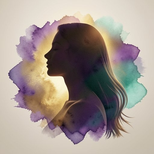 A conceptual double exposure image illustrating the connection between emotions and health in TCM psychology.