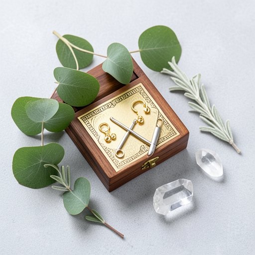 LINGLONG JUHUO gold ear seeds arranged with eucalyptus for natural immune support.